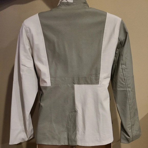 NWT Jordan Faux Leather Women's Jacket Size L zip - Picture 7 of 16